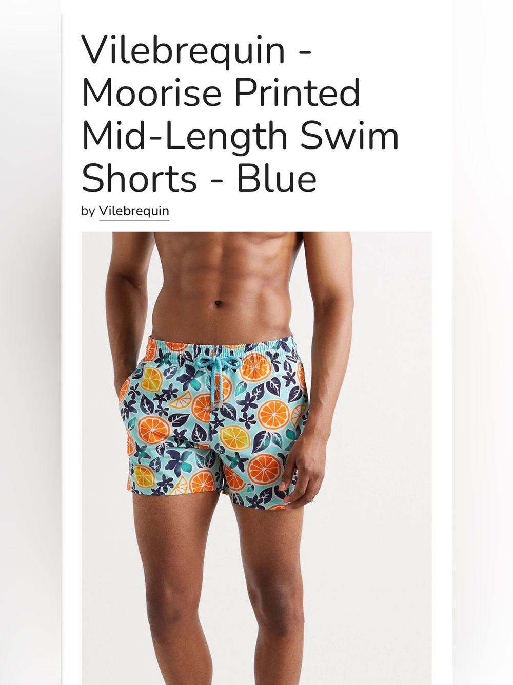 Men’s Vilebrequin Moorise Swim Shorts